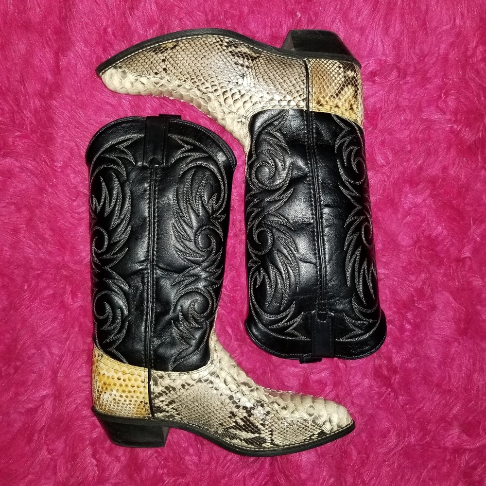 Python Cowboy Boots by Acme